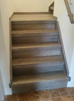 Treppenrenovierung Steinstufen verkleidet