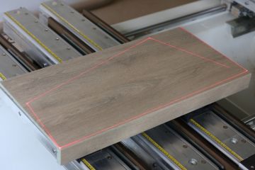Treppenrenovierung - Zuschnitt - Lasergenau - Vorlage
