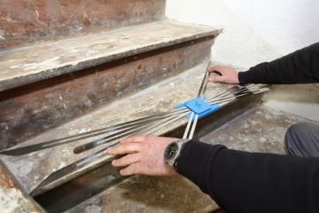 Treppenrenovierung - Messen der Treppenstufen